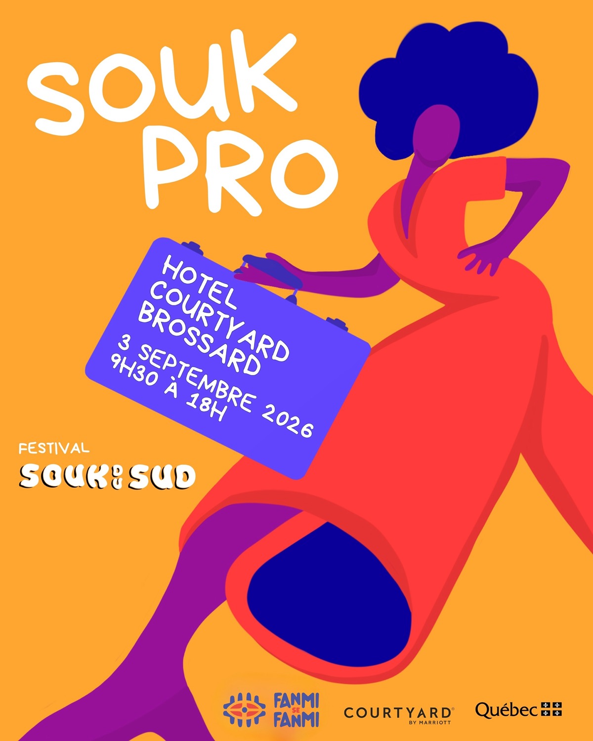 Affiche officielle — Souk Pro, 3 septembre 2026, Hôtel Courtyard Brossard, de 9 h 30 à 18 h